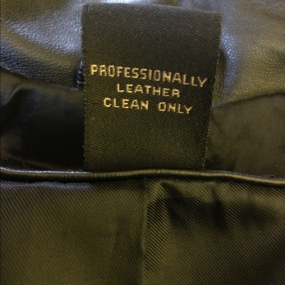L Croft & Barrow black lambskin leather coat - Picture 15 of 16